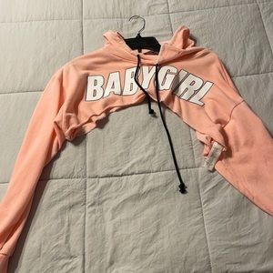 Pink crop sweater